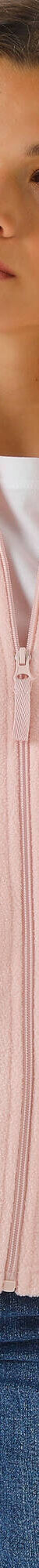 Veste polaire zippée manches longues (rose poudré) Veste polaire zippée manches longues (rose poudré)